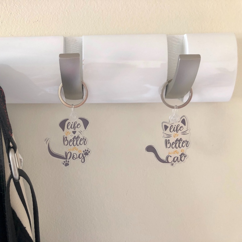 Dog & Cat eco-keyring